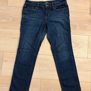LOFT Women's Deep Indigo Skinny Jeans